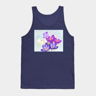 Spring Crocus Flowers Tank Top